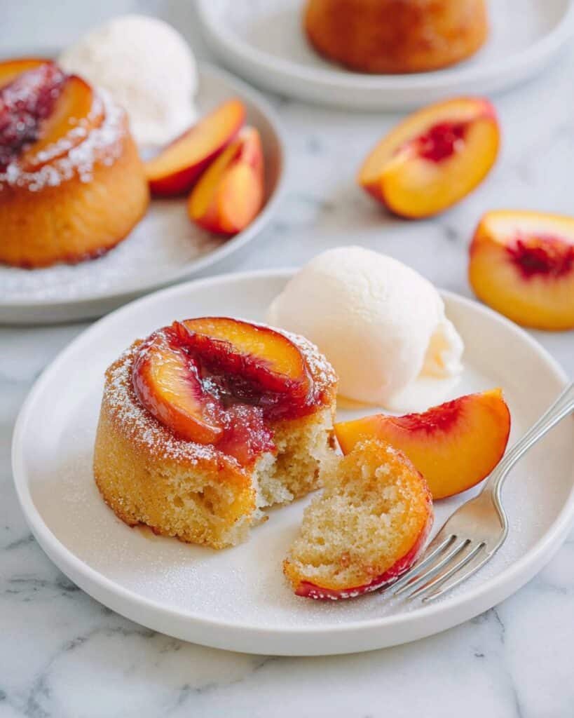 Peach Mini Cakes Recipe