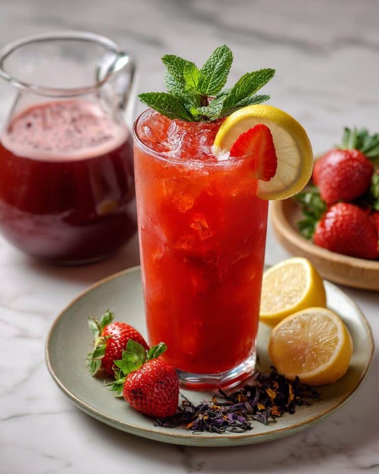 Fresh Strawberry Hibiscus Lemonade Recipe