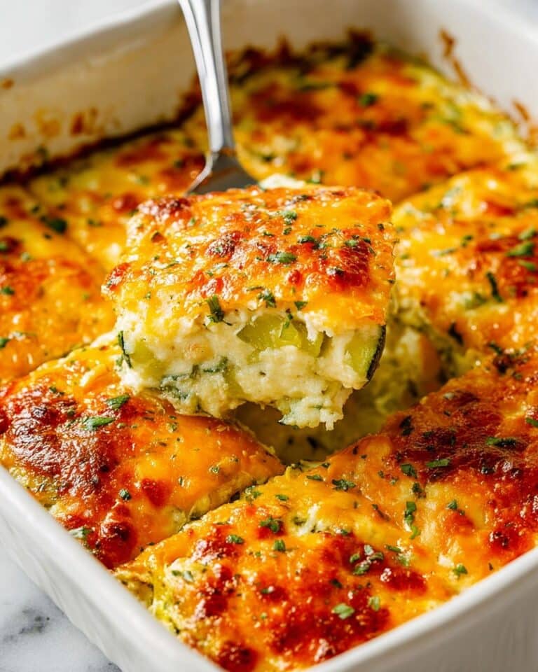 Zucchini Casserole with Cream, Parmesan, and Cheddar Recipe