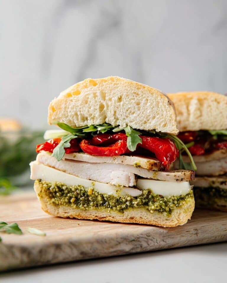 Mozzarella Turkey Pesto Sandwich Recipe