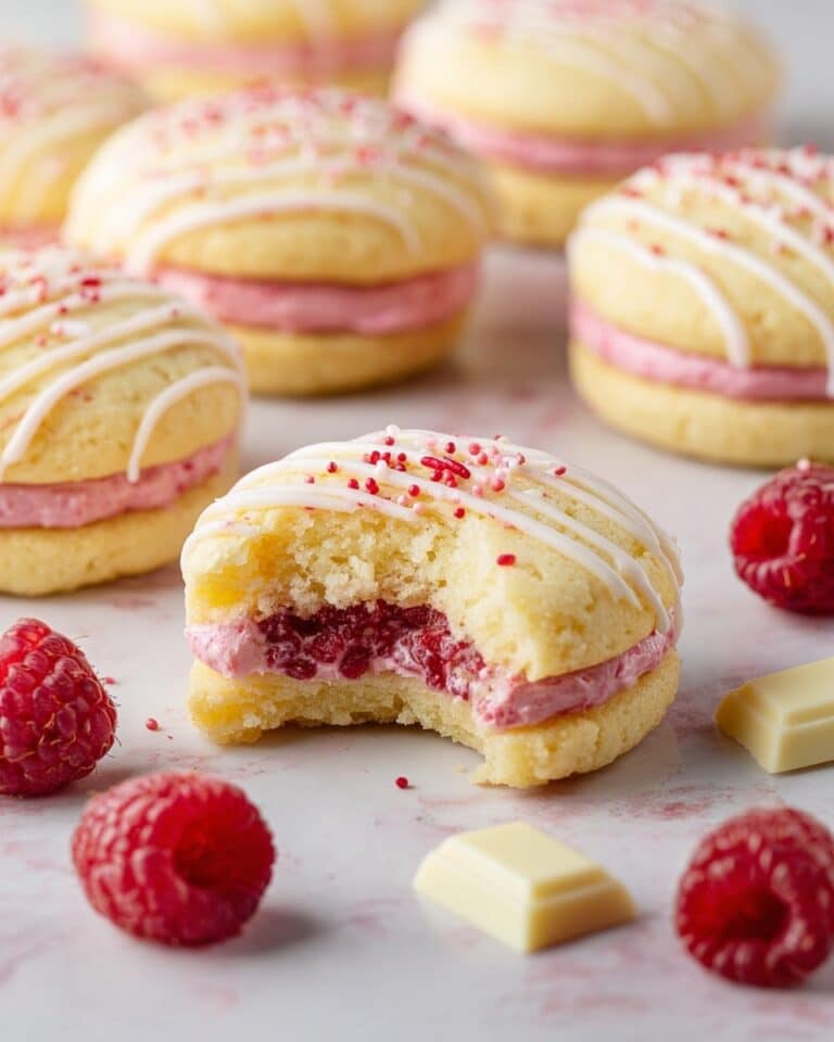 Raspberry Cream Sandwich Cookies Recipe