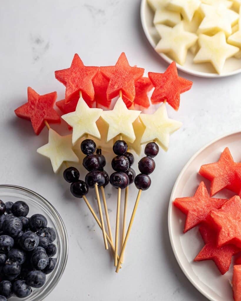 Watermelon Blueberry Sparklers Recipe