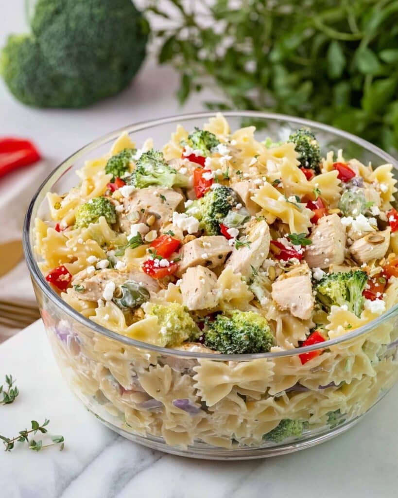 Broccoli and Chicken Pasta Salad Recipe