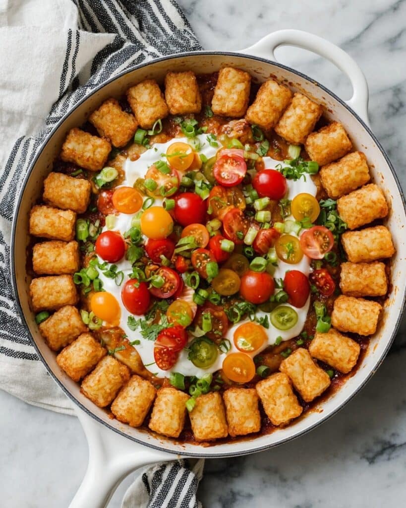 Cheeseburger Tater Tot Casserole Recipe