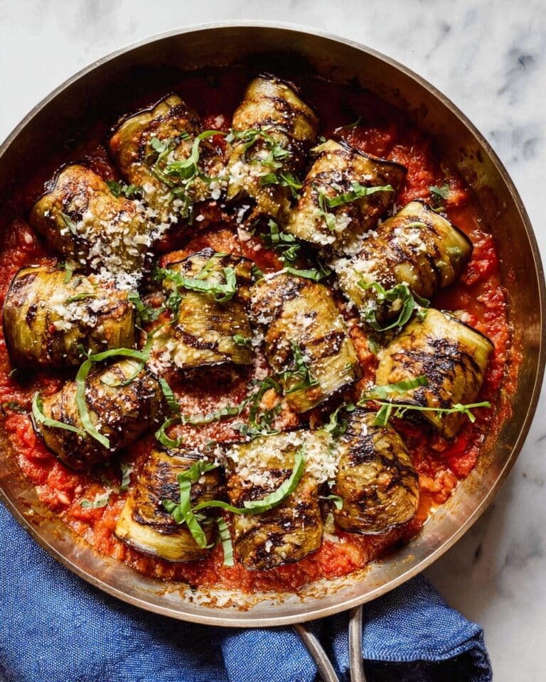 Eggplant Involtini with Ricotta and Tomato Sauce Recipe