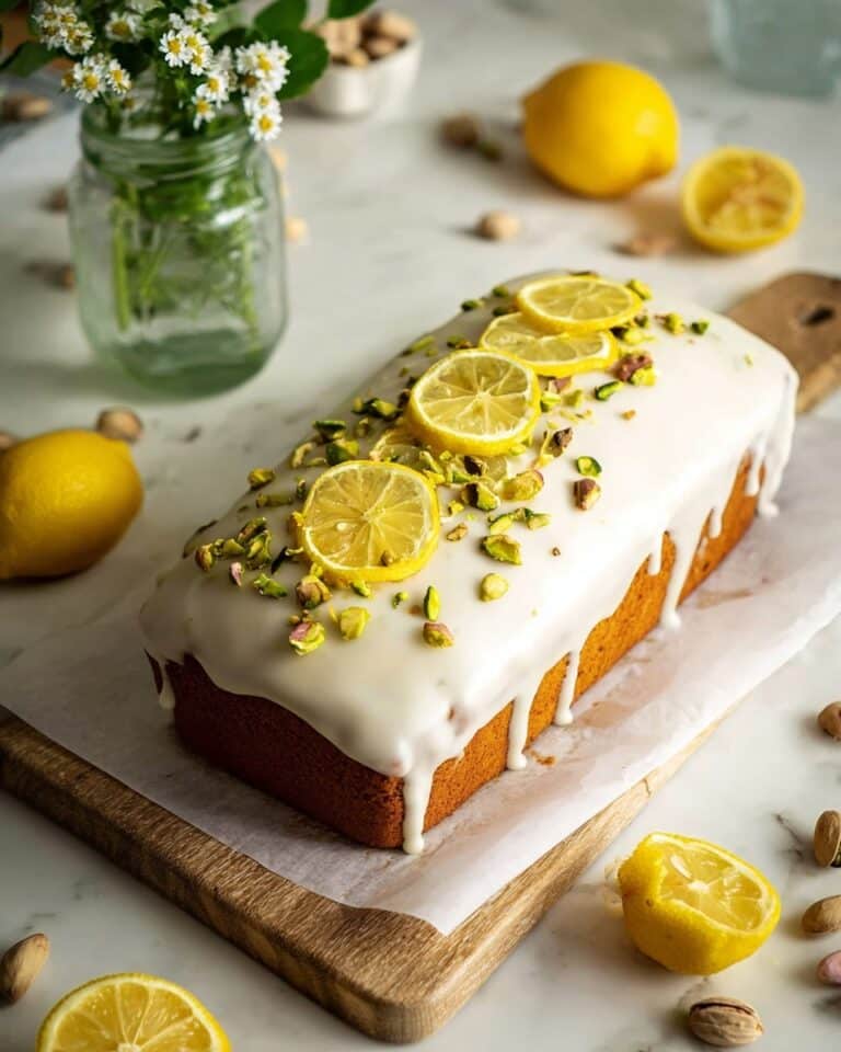 Vegan Pistachio Lemon Olive Oil Cake Recipe
