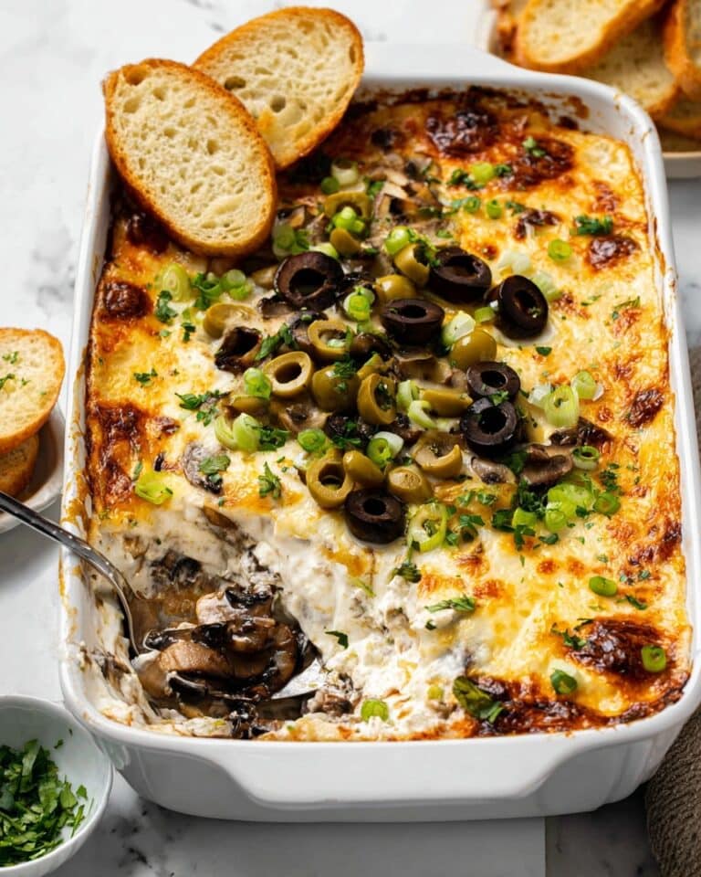 Cheesy Olive Dip Recipe