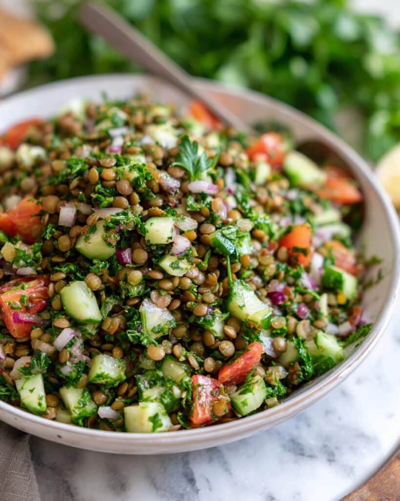 Lentil Tabbouleh Salad Recipe