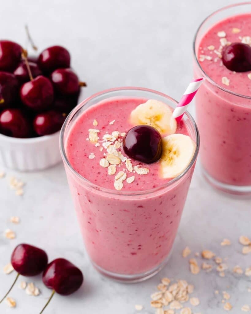 Creamy Cherry Banana Smoothie Recipe