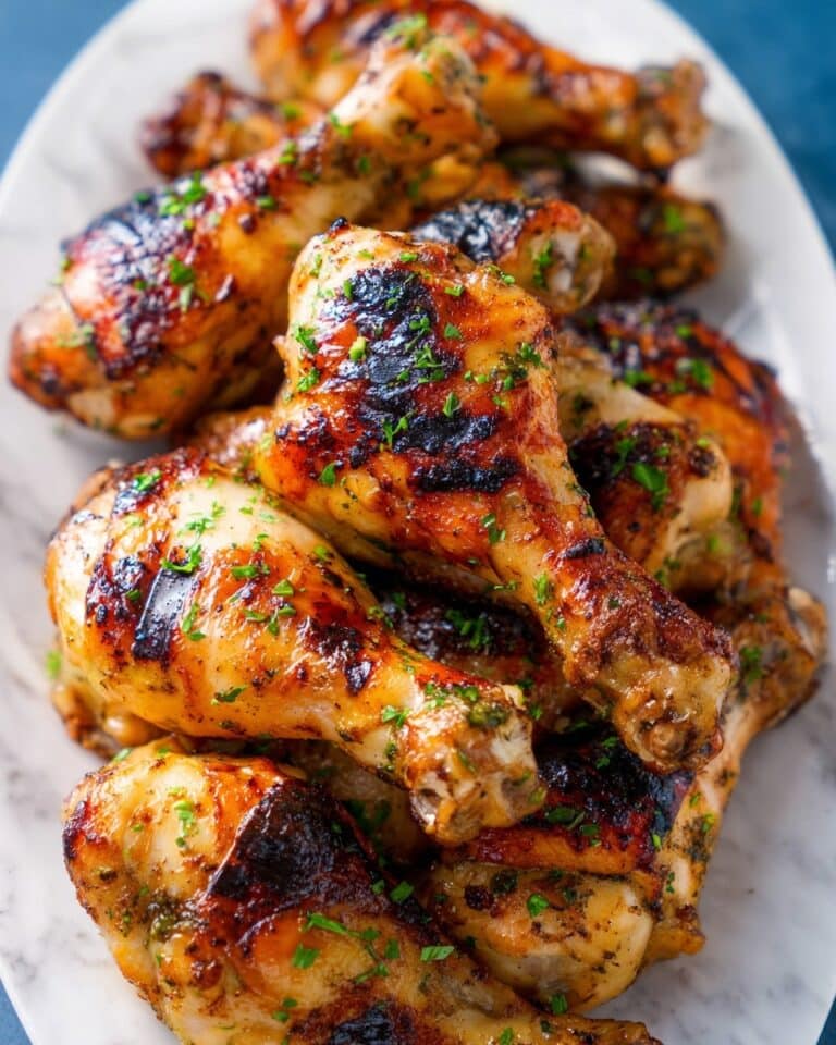 Baked Chicken Legs with Lemon-Garlic Marinade Recipe