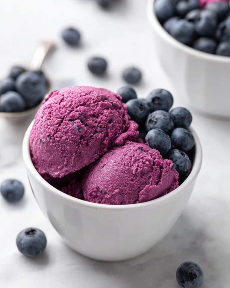 3 Ingredient Blueberry Frozen Yogurt Recipe