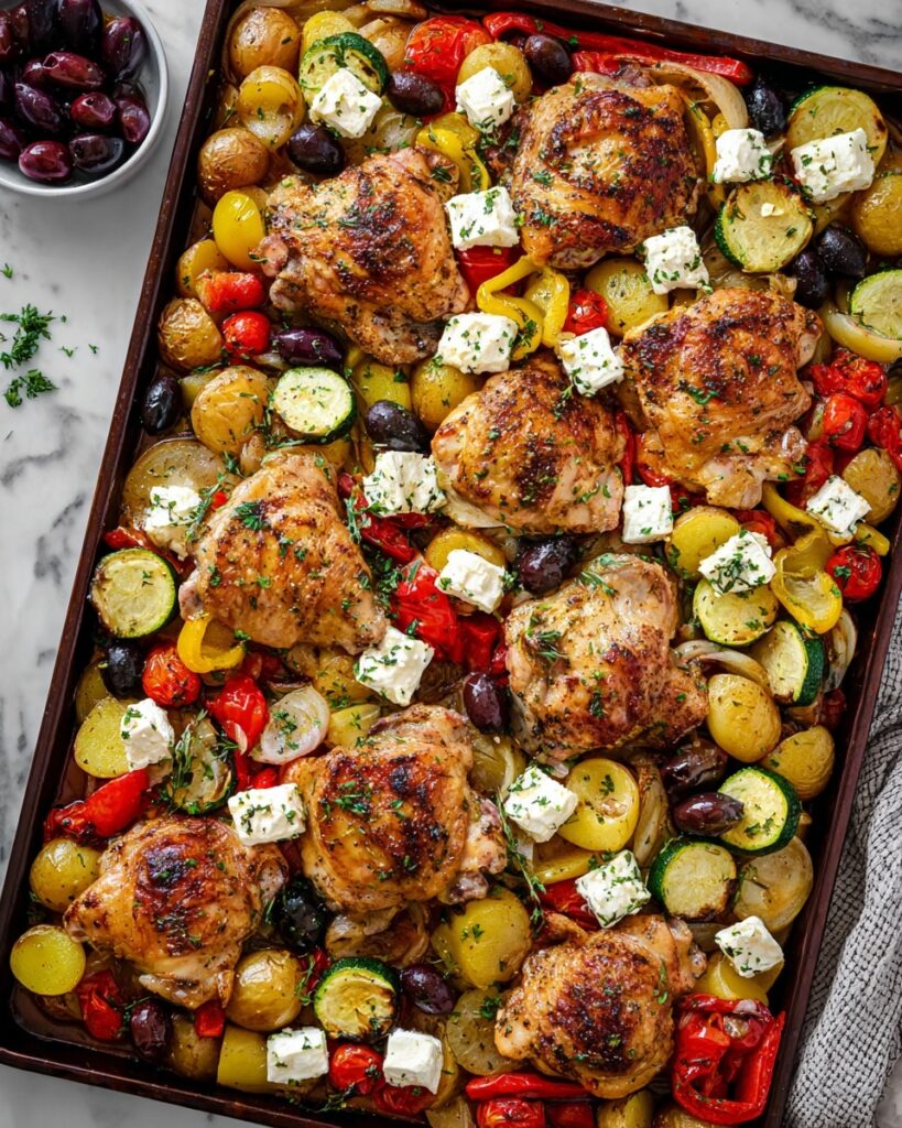 Greek Sheet Pan Chicken and Veggies Recipe