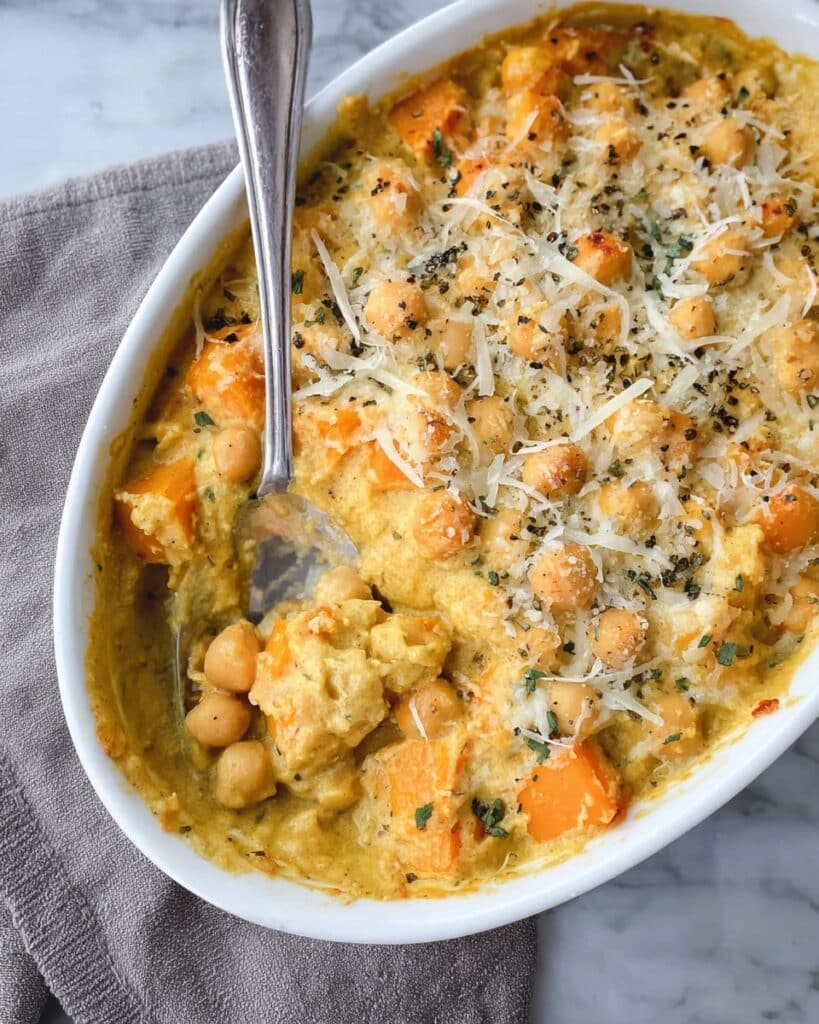 Vegan Chickpea and Butternut Squash Casserole Recipe