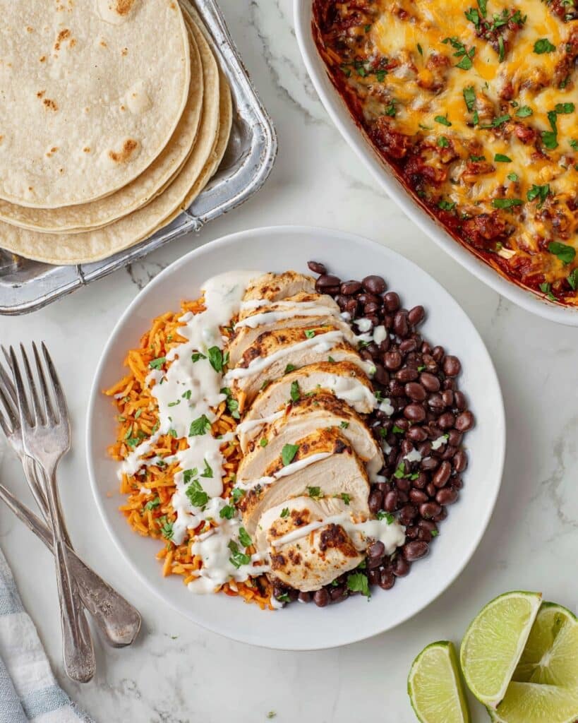 Salsa Chicken Casserole with Black Beans and Cheddar Recipe