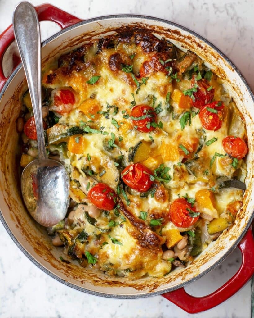 Cheesy Vegetable Potato Bake Recipe