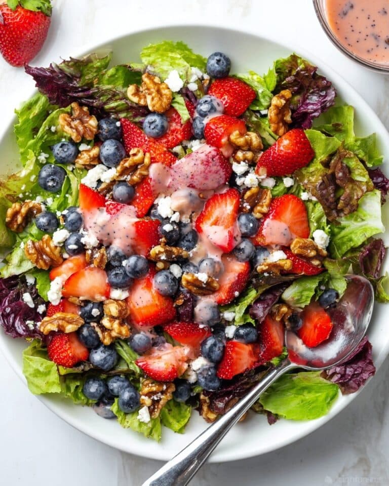 Strawberry Blueberry Salad with Candied Walnuts Recipe