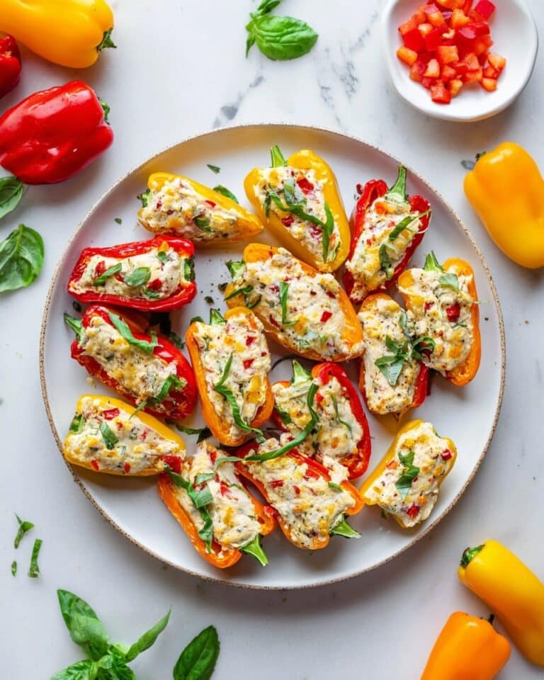 Grilled Sweet Pepper Poppers Recipe