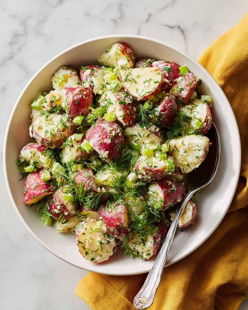 Red Potato Salad with Fresh Herbs and Lemon-Dijon Dressing Recipe