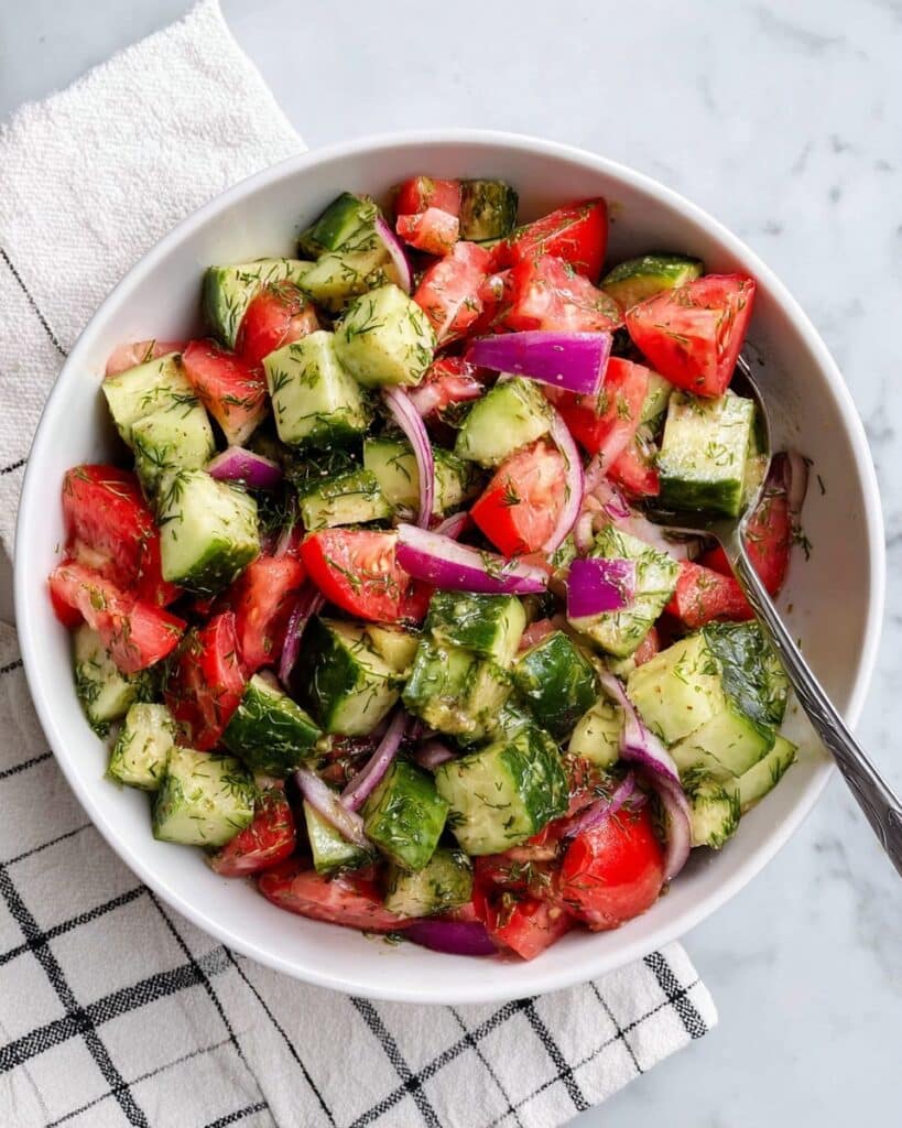Tomato Cucumber Avocado Salad Recipe