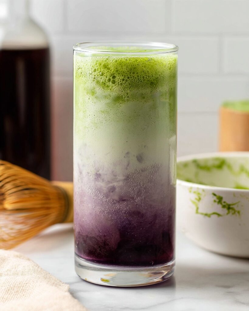 Blueberry Matcha Latte Recipe