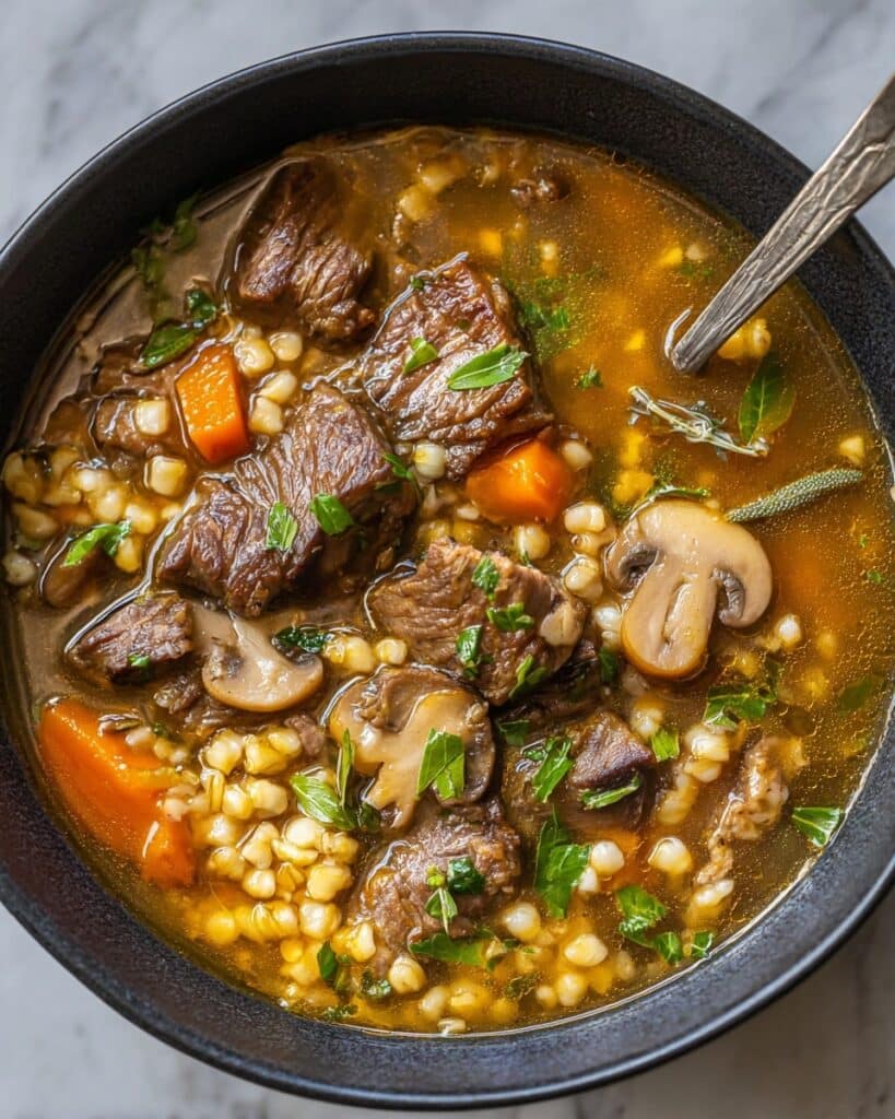 Beef Barley Soup Recipe