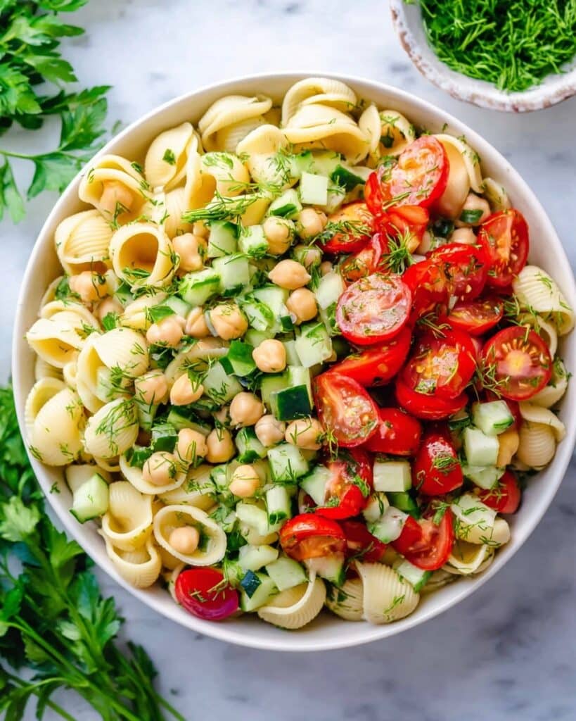 Chickpea Pasta Salad Recipe
