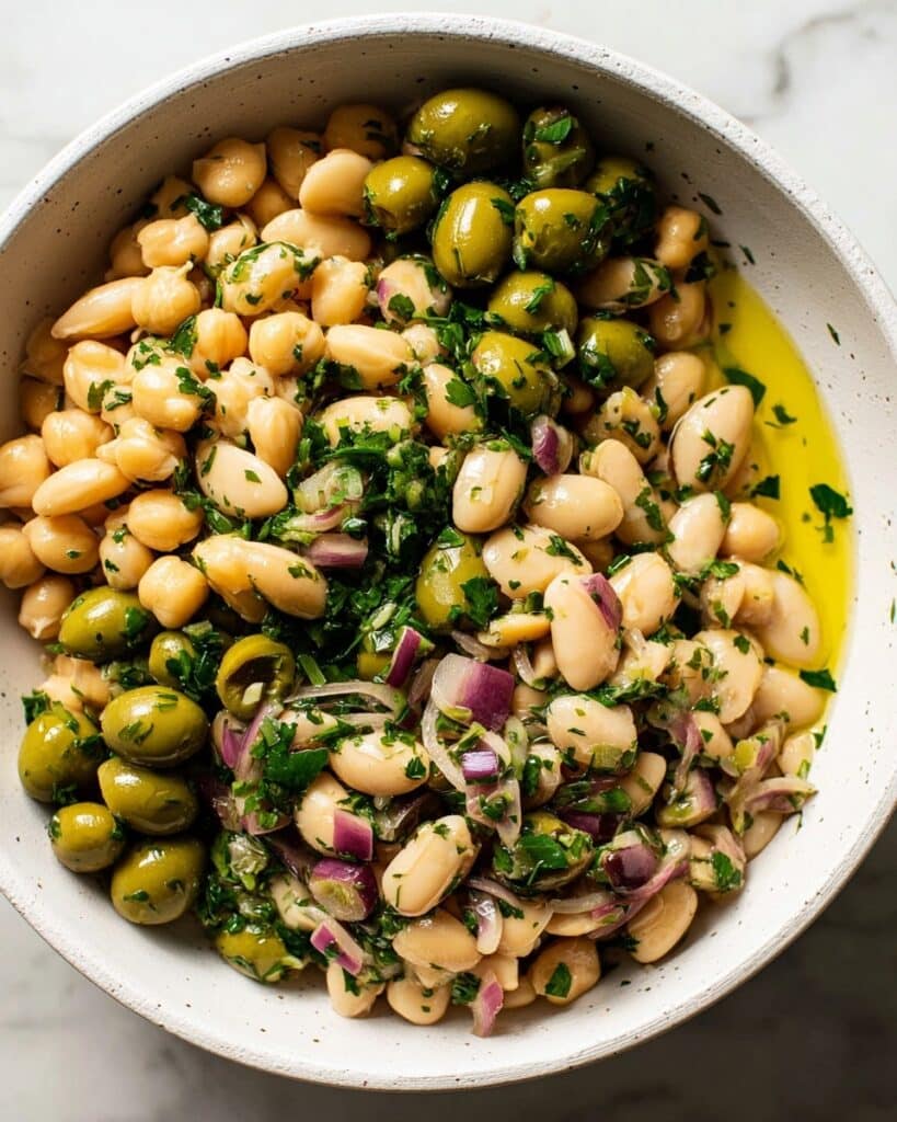 Green Olive Bean Salad Recipe