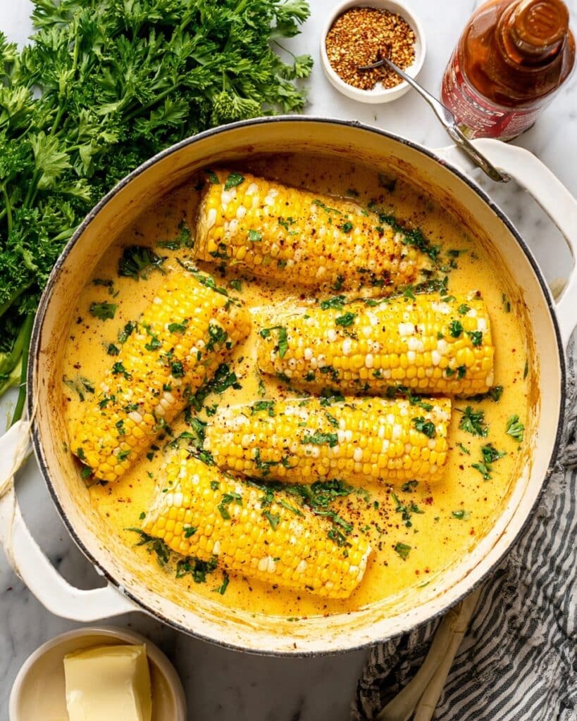 Cajun Milk-Boiled Corn on the Cob Recipe