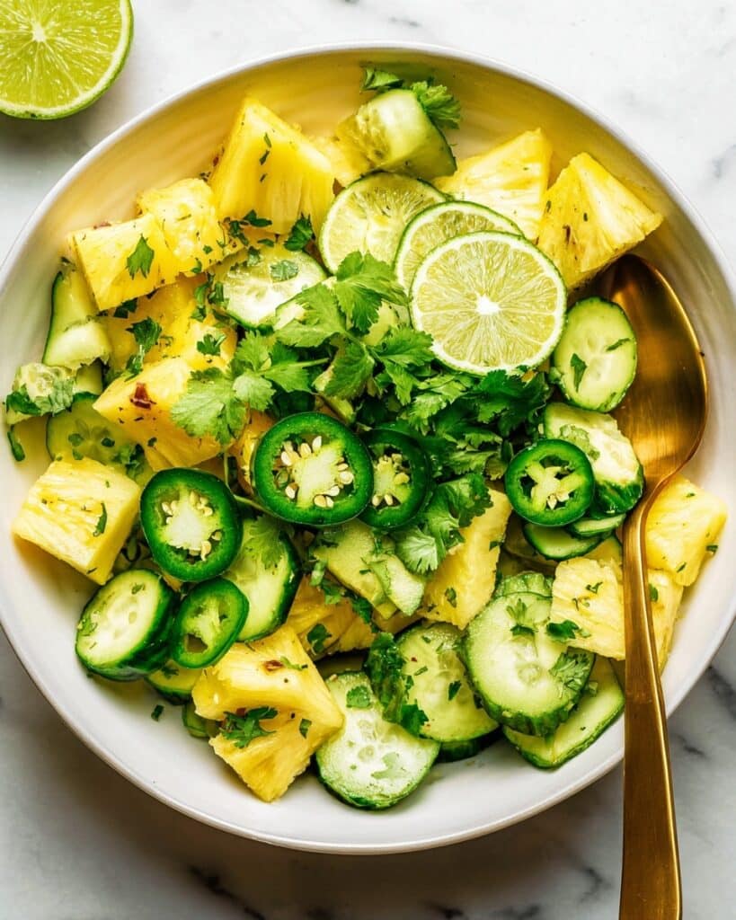 Homemade Pineapple Cucumber Salad Recipe