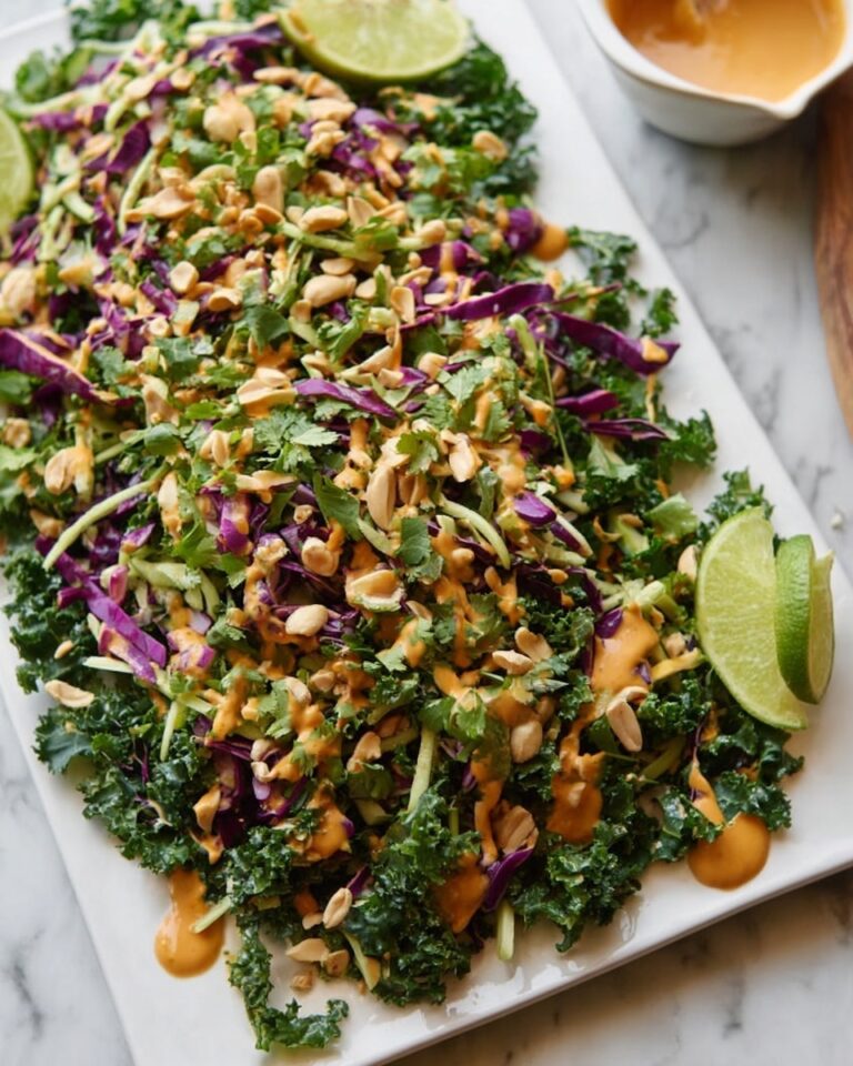 Thai Chicken Salad with Creamy Peanut Hummus Dressing Recipe