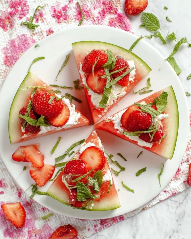 Watermelon Pizza (Fruit Pizza) Recipe