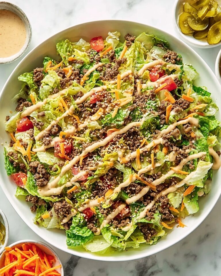 Big Mac Salad (Cheeseburger Salad) Recipe