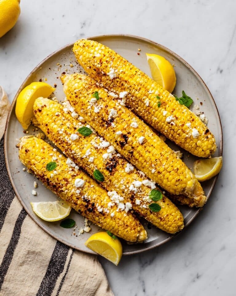 Grilled Corn on the Cob with Herb Butter and Goat Cheese Recipe