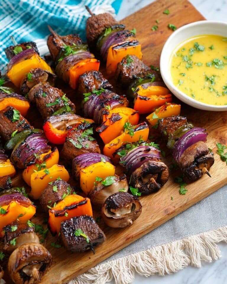 Grilled Steak Kabobs with Balsamic Marinade Recipe