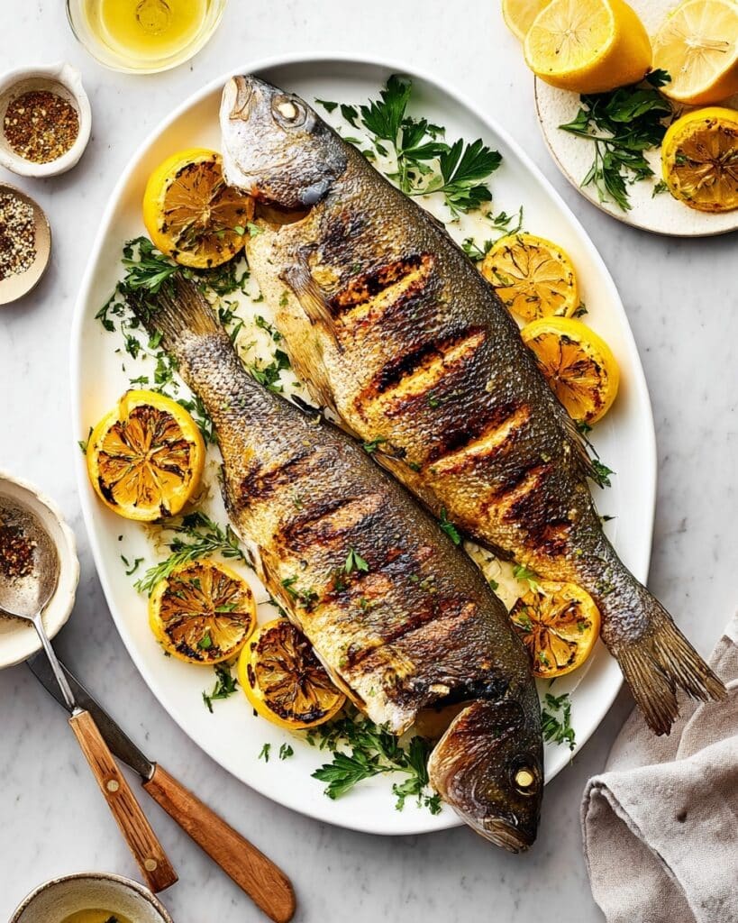 Easy Roasted Lemon Herb Branzino Recipe