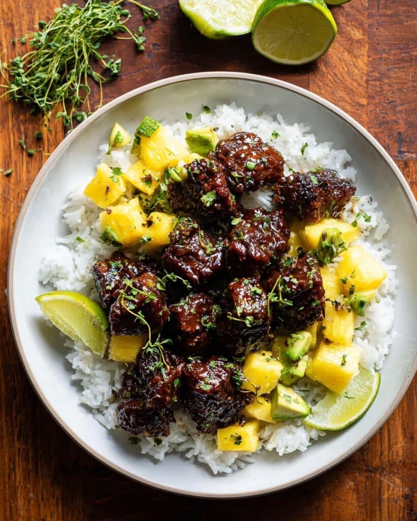 30 Minute Pineapple Chicken with Coconut Rice Recipe