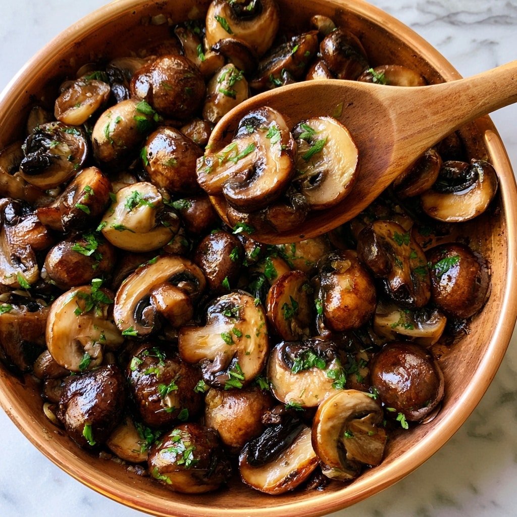 Sautéed Mushrooms with Garlic and Worcestershire Sauce Recipe