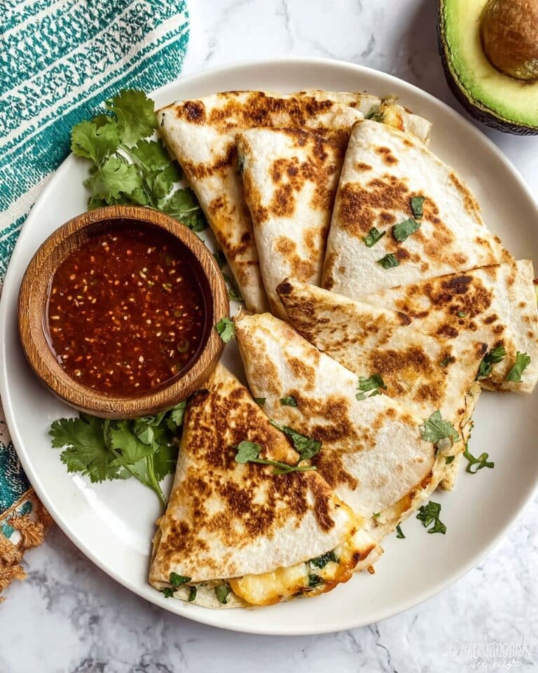 Creamy White Bean and Spinach Quesadillas Recipe