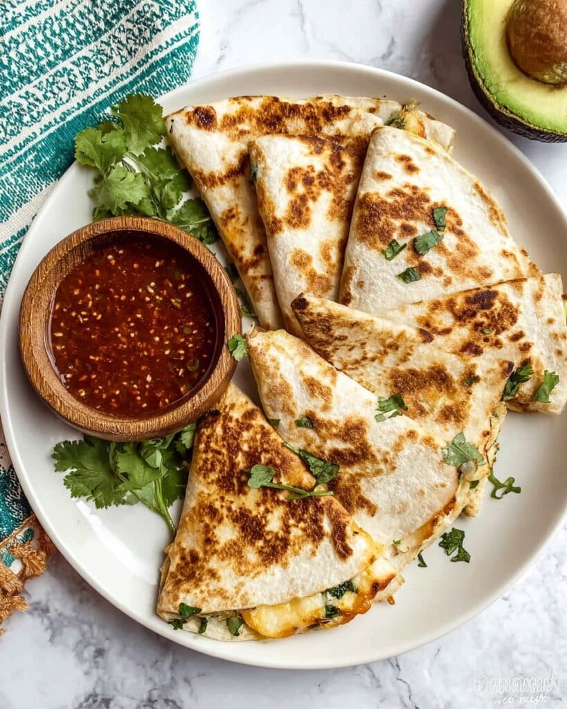 Creamy White Bean and Spinach Quesadillas Recipe