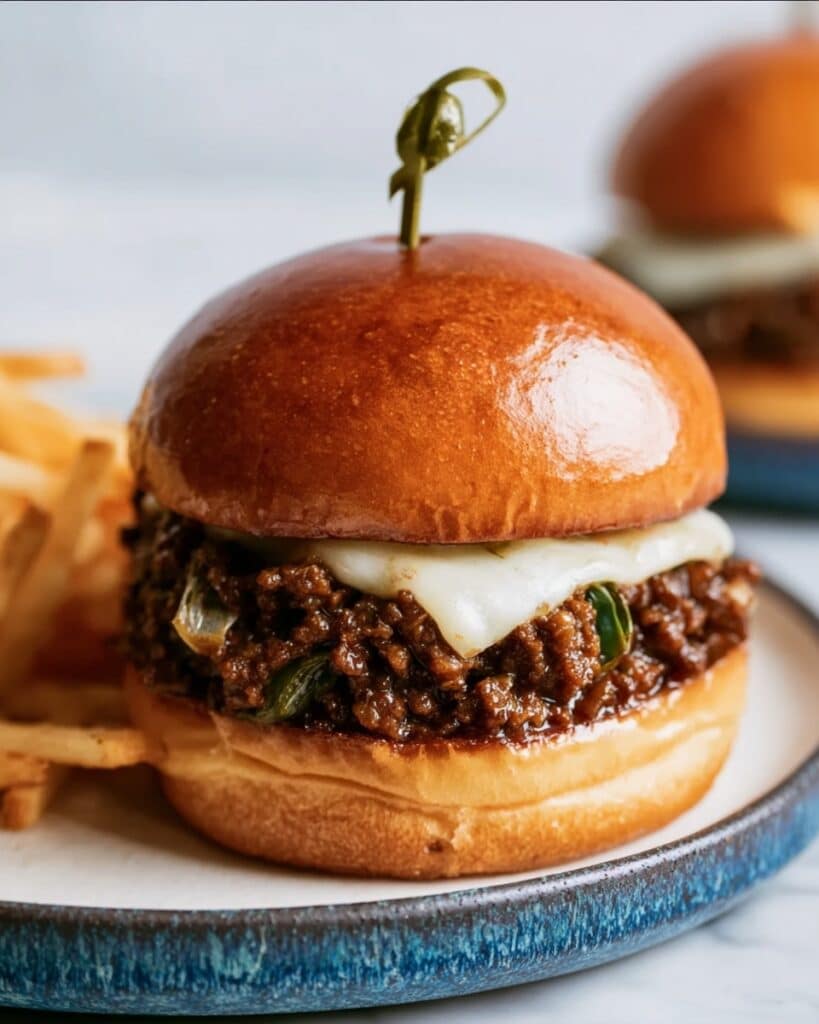 Homemade Philly Cheesesteak Sloppy Joes Recipe