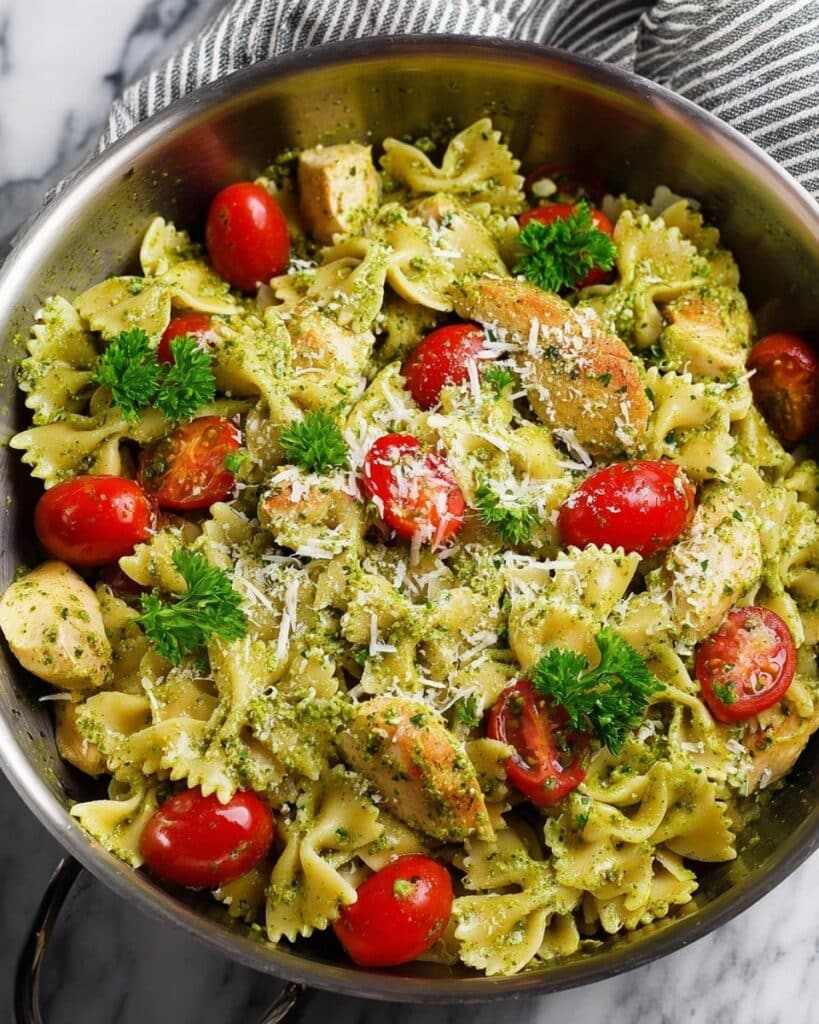 Easy Homemade Chicken Pesto Pasta Recipe