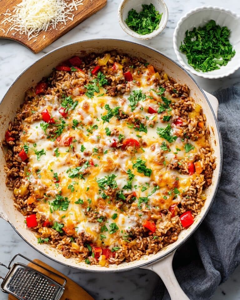 Summer Stuffed Pepper Skillet Recipe