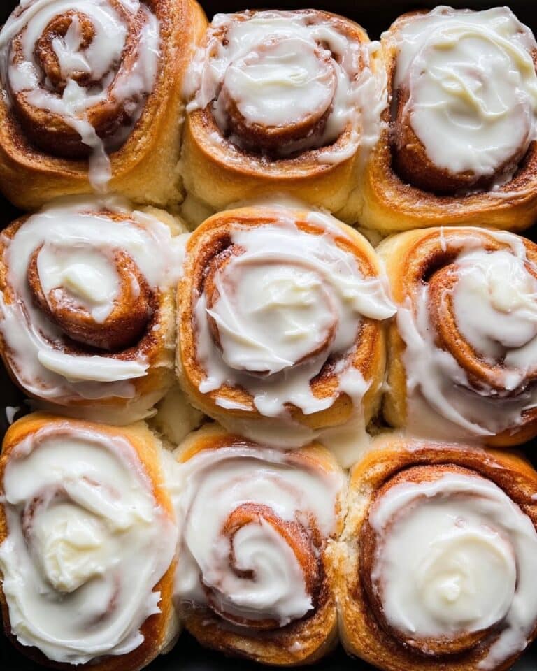Bread Machine Cinnamon Rolls with Cream Cheese Frosting Recipe