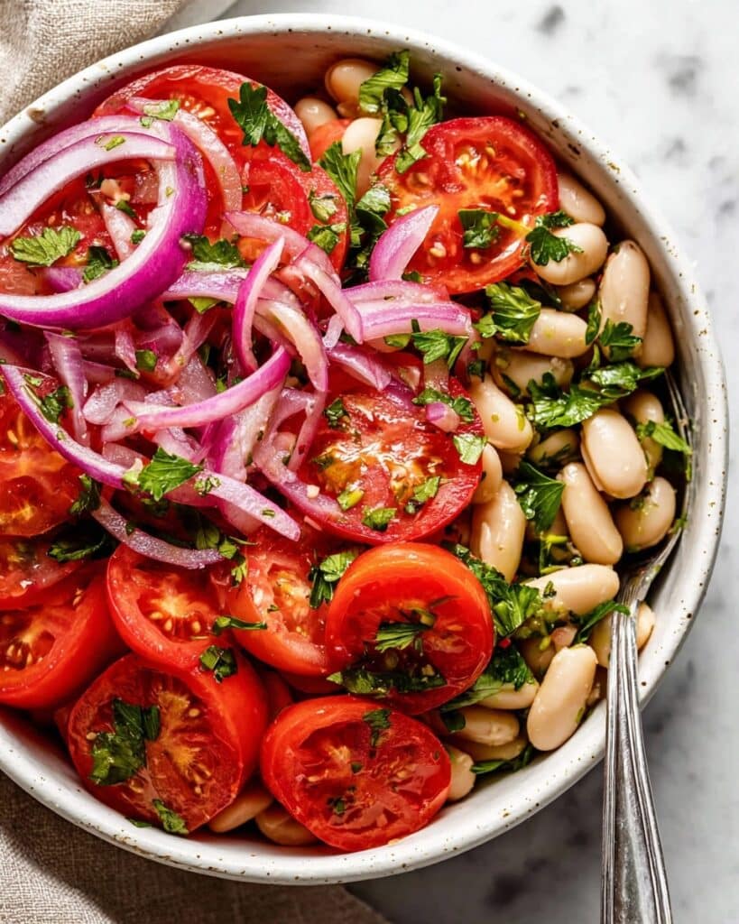 Piyaz – Turkish White Bean Salad Recipe
