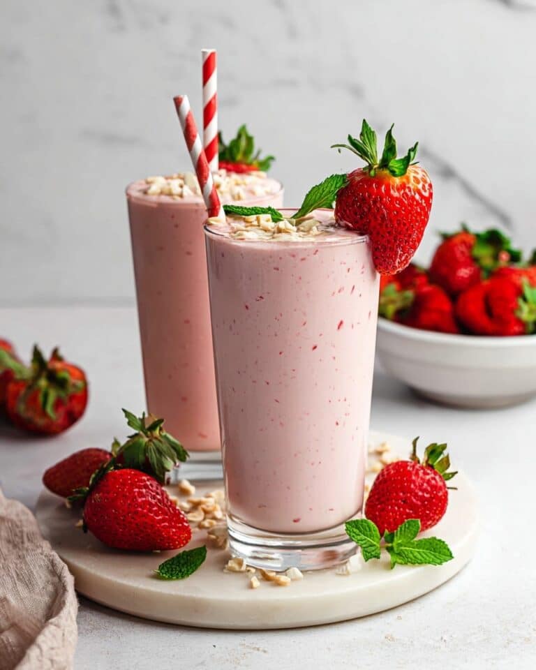 Homemade Strawberry Protein Shake Recipe
