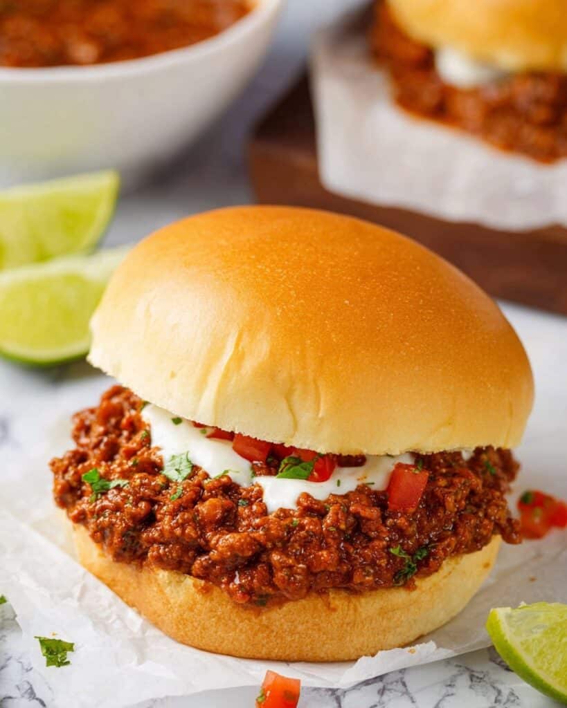 Cheesy Taco Sloppy Joes Recipe