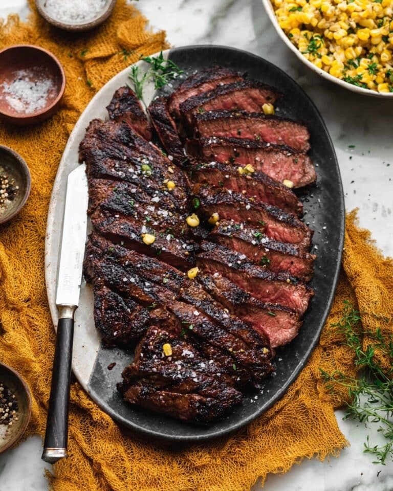 Grilled Marinated Flat Iron Steak Recipe