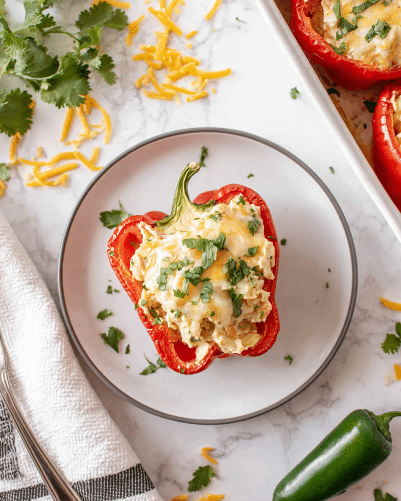 Cream Cheese Chicken Stuffed Peppers Recipe