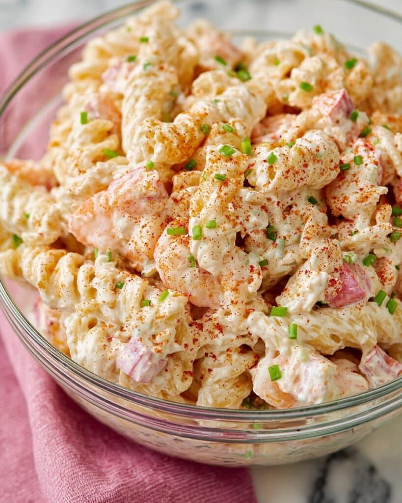 Seafood Pasta Salad with Shrimp and Crab Recipe