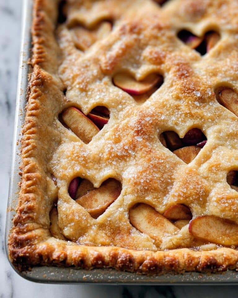 Rustic Peach Slab Pie Recipe